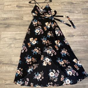 Floral wrap dress from Red + Olive